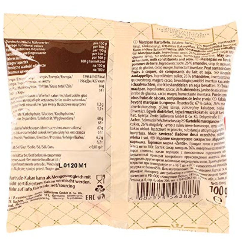 Niederegger Marzipan Potatoes, 100g